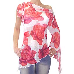 Rose One Sleeve Top