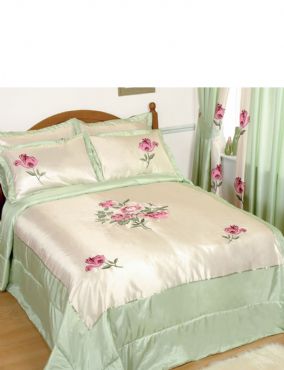 Unbranded ROSEMARIE EMBROIDERED THROWOVER AND CURTAINS BY