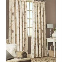Unbranded Rosemont Natural Lined 1/2 Panama Curtains 168x137