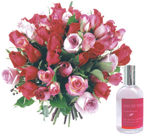 Roses and fragrances pink 35 roses