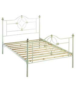 Rosetta Ivory Double Bedstead - Frame Only