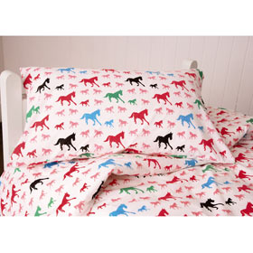Unbranded Rosette Pony Duvet Set (Single)