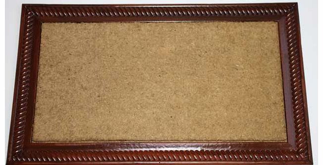 Rosewood Rubber Border Coir Doormat - 90cm x 55cm