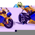 Minichamps has announced a 1/12 riding figure of Valentino Rossi depecting the moment when he wore t