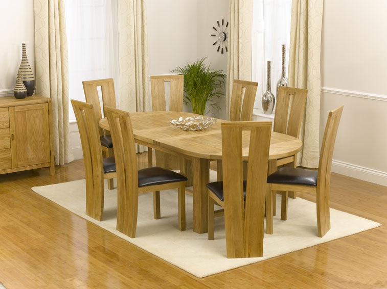 Unbranded Rossi Oak Extending Dining Table 200-240cm and 8