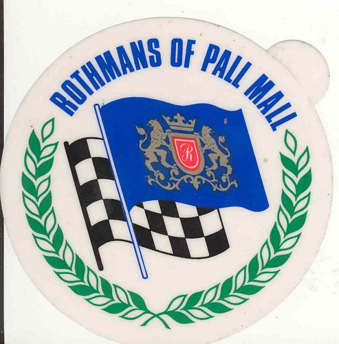 Rothmans of Pall Mall Logo Sticker (5cm radius)