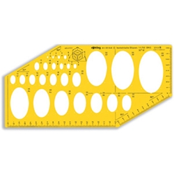 Rotring Isometric Ellipses Drawing Template