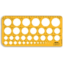 Rotring Stencil CirclesTemplate Robust 1-36mm