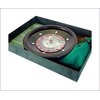 This high quality roulette set features a 12  bakelite wheel with 2 balls, a 990mm x 580mm cloth and