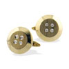 Round Diamond Cufflinks (8 Pts Dia)