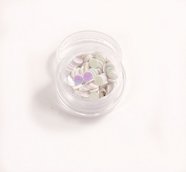 Unbranded Round Flakes in White