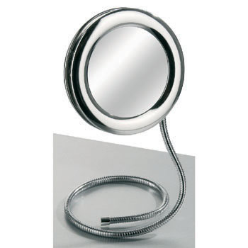 Round Silver Flexi Mirror
