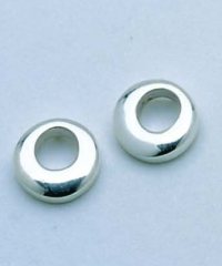 Round Sterling Silver Earrings