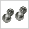 Rounded Titanium Cufflinks by Ti2