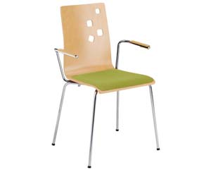 Unbranded Roura upholstered bistro armchair