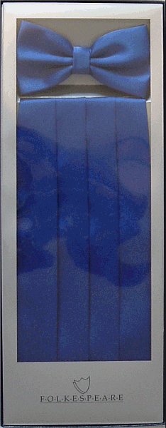 Royal Blue Cummerbund / Bow Tie