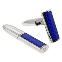 Unbranded RT Collection Cufflinks - Blue toredo enamel
