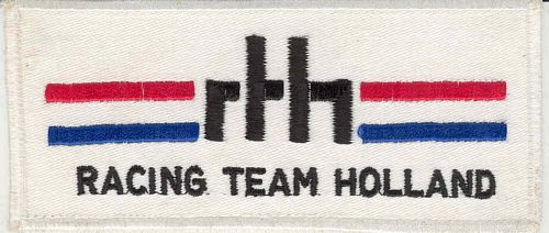 RTH Racing Team Holland Logo Patch (14cm x 6cm)