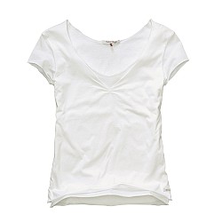 Unbranded RUCHED VEE TEE