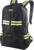 Universal rucksack made of high quality 600D polyester with light green and silver reflective stripes. The rucksack has been worked to high quality standards to carry loads.4 exterior pockets two with zips and 8 interior compartments.Takes various si