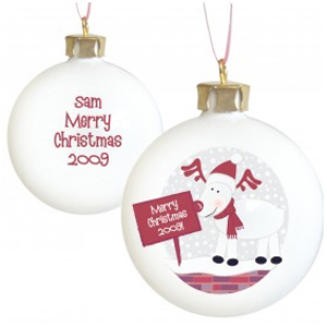 Unbranded (Rudolf Bauble) Personalised Christmas Tree