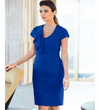 This chic stylish dress is a real head turner, sharp and sassy. Simplicity at its best. Dress Features: Washable 62% Polyester, 35% Viscose, 3% Elastane Lining: 100% Polyester Length approx. 96 cm (38 ins)