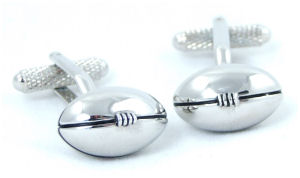 Unbranded Rugby Ball Cufflinks