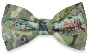 Unbranded Rugby Illustrations Bow Tie