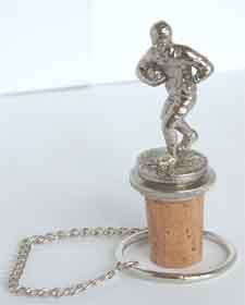 Rugby Player Bottle Stopper