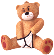 Russell Figurine Bad Taste Bear