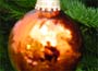   Glass baubles have been fashionable for Christma