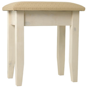 A traditional style bedroom stool in solid pine, w