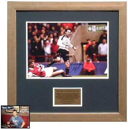 Unbranded Ryan Giggs signed and framed and#8216;wonderand8217; goal photo (Arsenal 1999)