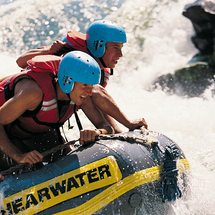Enjoy the exhilarating rush of negotiating your way past white water rapids on this scenic rafting t