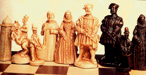 SAC Tudor Kings And Queens Chess Set