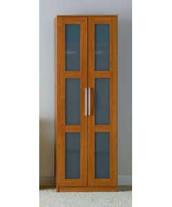 Unbranded Sacramento Glass 2 Door Robe - Walnut