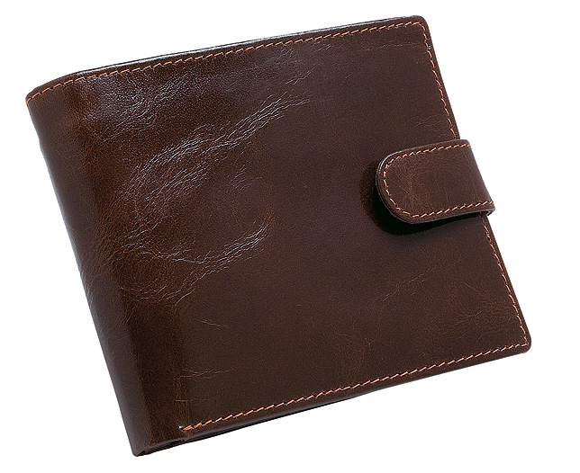 Unbranded Saddle Stitched Leather Wallet - Personalised