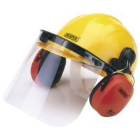 Safety Helmet with Ear Muffs and Visor - 69933