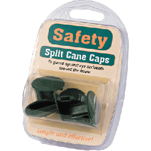 Unbranded Safety Split Cane Caps x 6 Green
