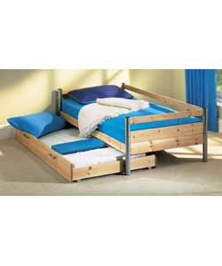 Sahara Single Daybed Trundle with Comfort Mattress