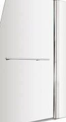 Unbranded Sail Bath Shower Screen with Fixed Panel and