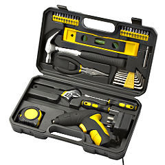 Sainsbury 38 Piece Toolkit with 4.8v Rechargeable Cordless Screwdriver