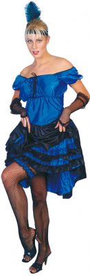 This excellent quality Saloon girl costume will have the cowboys falling off their stools! Includes
