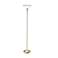 Sam Uplighter Floor Lamp Satin Brass Finish