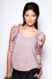 Unbranded Samia Ruffle Shoulder Blouse