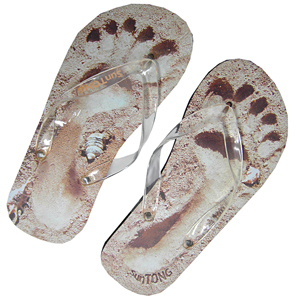 Unbranded (Sand Print Medium) - Fun Tongs Mens Flip