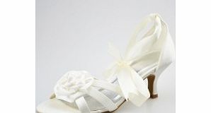 Unbranded Sandals Peep Toe Pumps Satin Kitten Heel