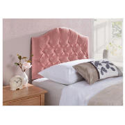 Unbranded Sandon Headboard, Coral Velour, Single