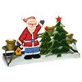 Santa Candle Holder