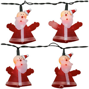 Santa Christmas Lights